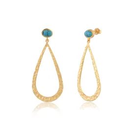 Blue Turquoise Studs