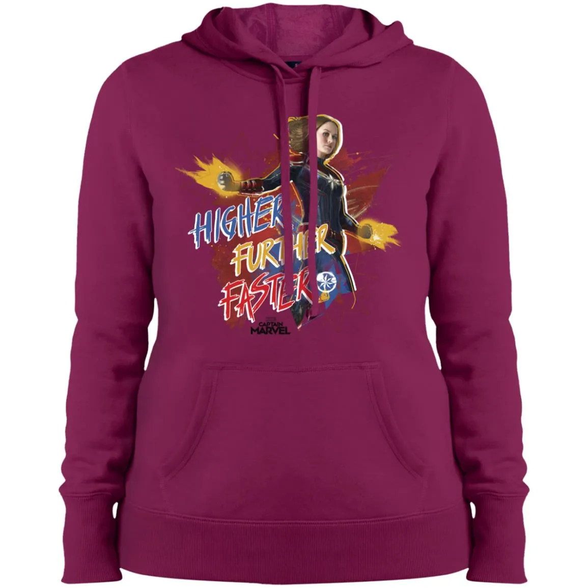 Captain Marvel Movie Vintage Colors Powers Women Hooded Sweatshirt