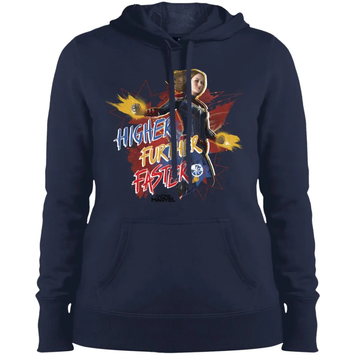 Captain Marvel Movie Vintage Colors Powers Women Hooded Sweatshirt