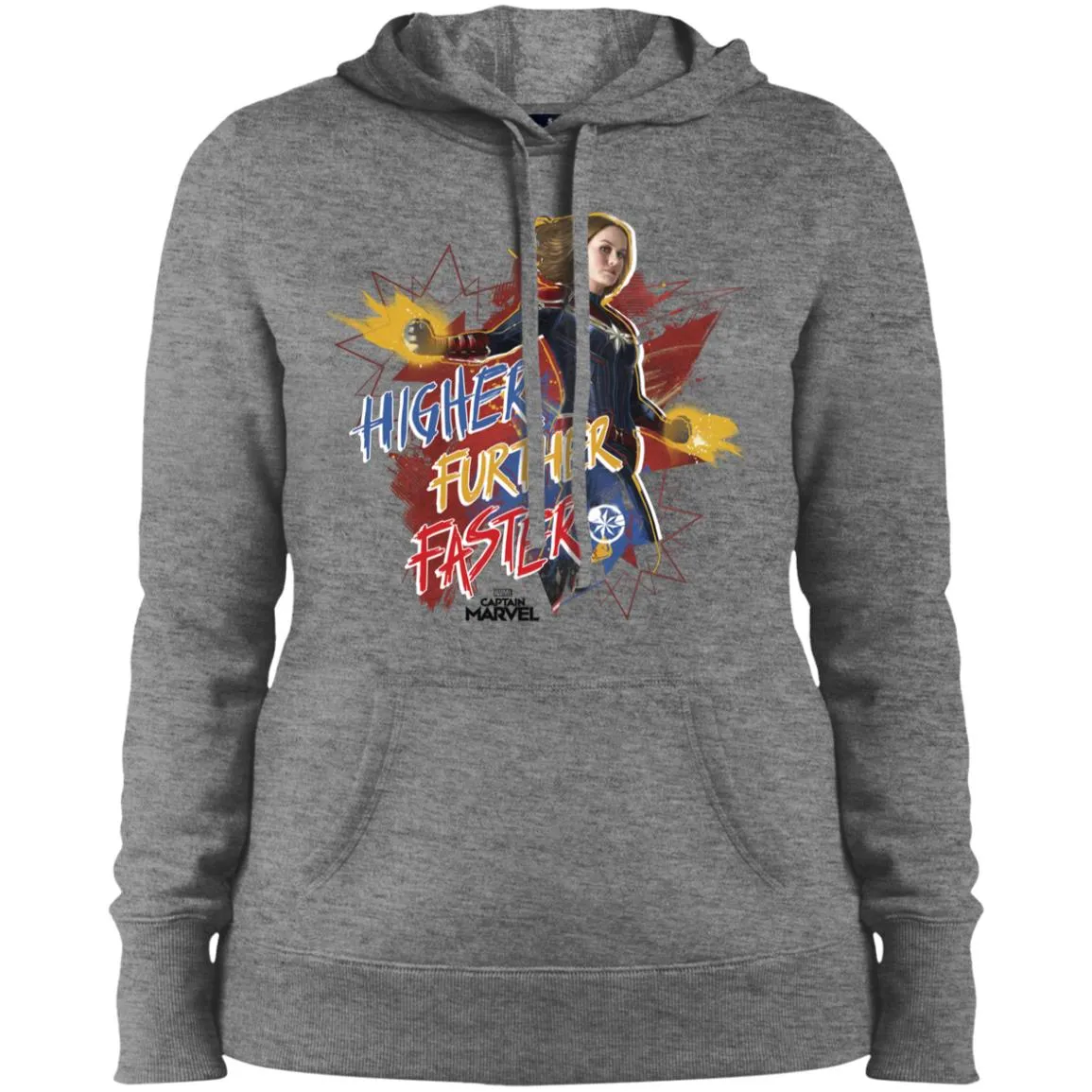 Captain Marvel Movie Vintage Colors Powers Women Hooded Sweatshirt