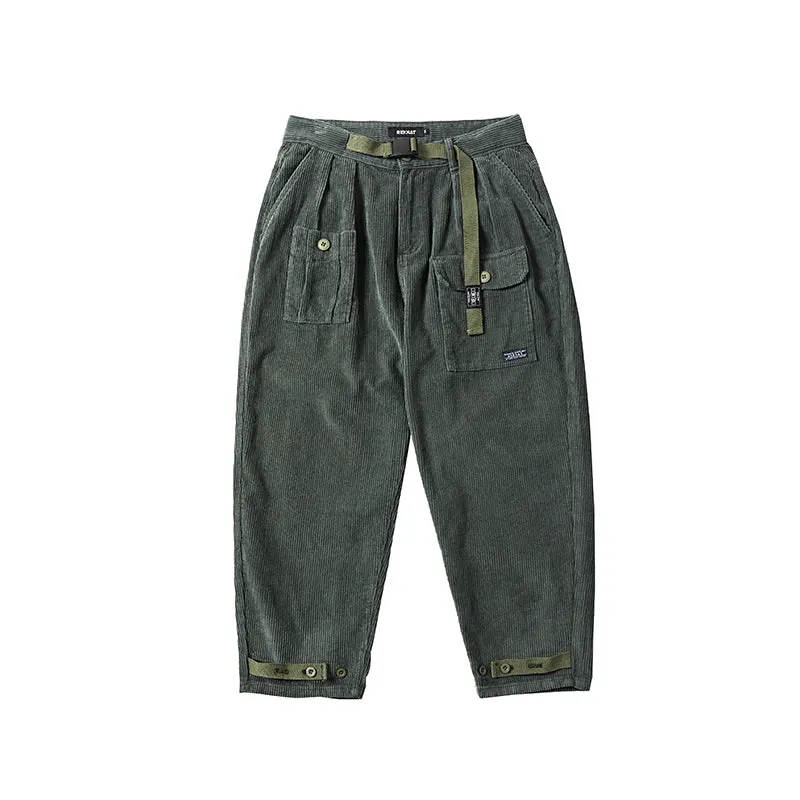 Corduroy Casual Straight-leg Baggy Trousers