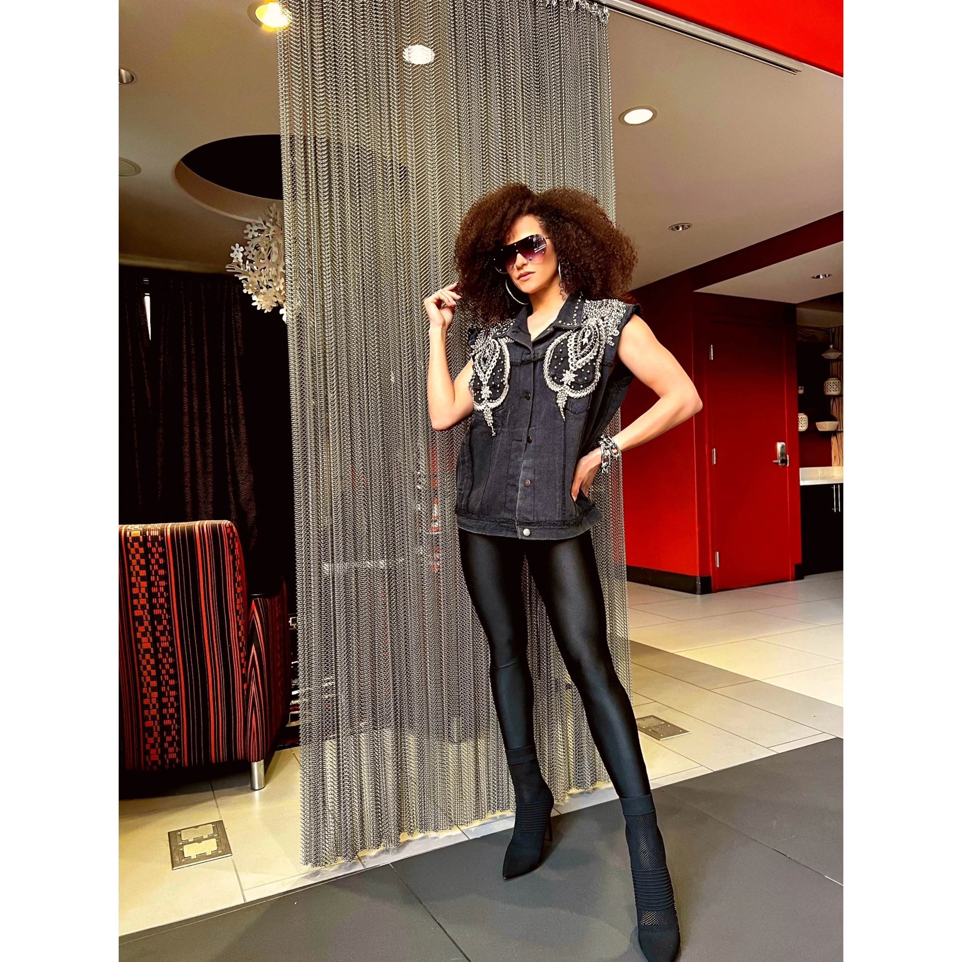 Eclectic Denim Vest