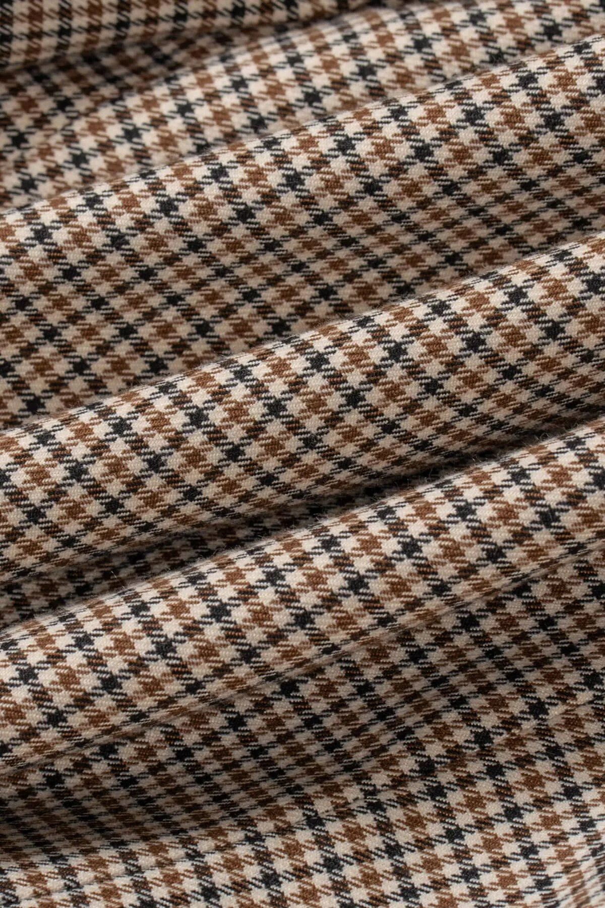 Elwood Beige Houndstooth 3 Piece Suit