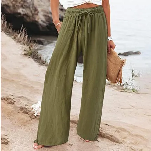 Fashion Wide-Leg Beach Pants