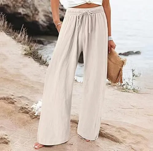 Fashion Wide-Leg Beach Pants