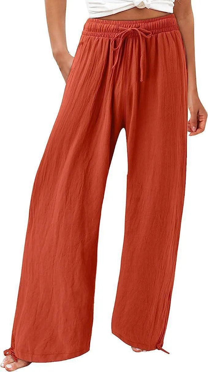 Fashion Wide-Leg Beach Pants