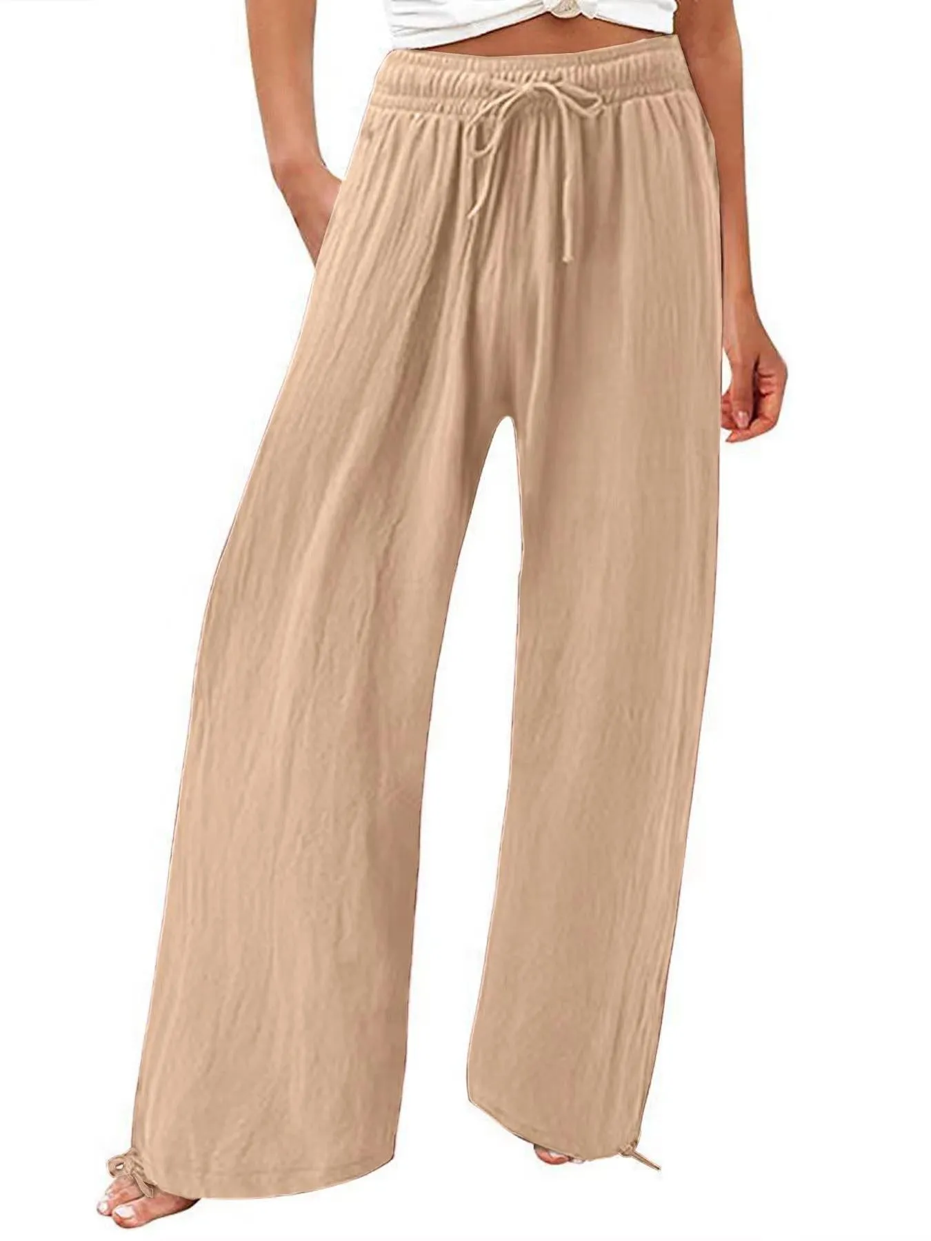 Fashion Wide-Leg Beach Pants