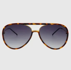Freyrs Shay Tortoise Gradient Gray Sunglasses