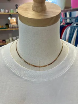 Gold Single Bone Necklace