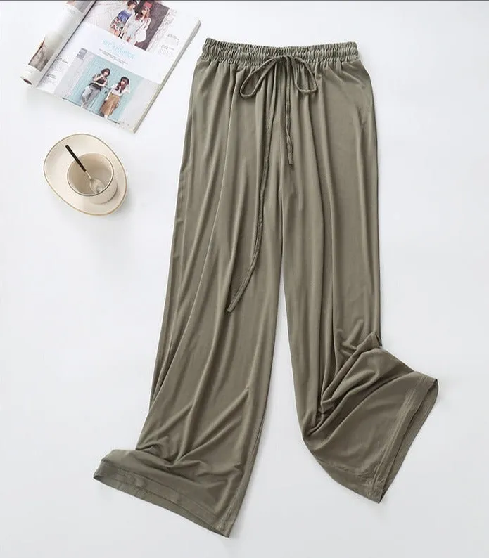 Luexco Women's Wide Leg Casual Essentials Lounge Pants