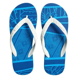 Men's Sig Zane Slippers (Uluwehi O Ke Kai) Blue