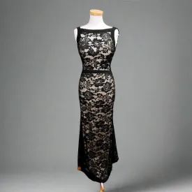 Mori Lee black lace dress, size 7/8