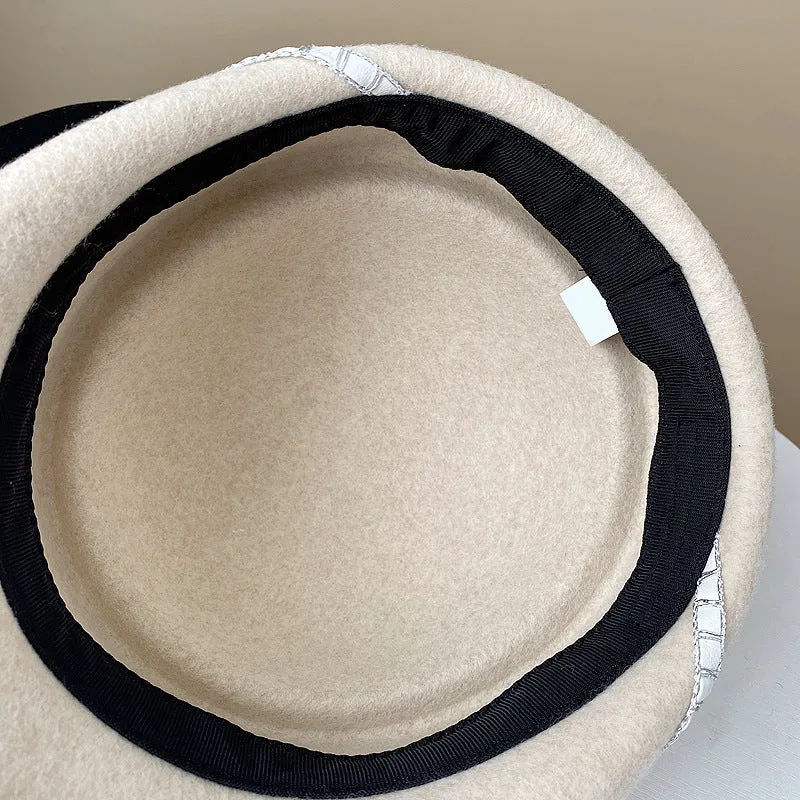 New Arrivals Women's Retro British Felt Equestrian Beret