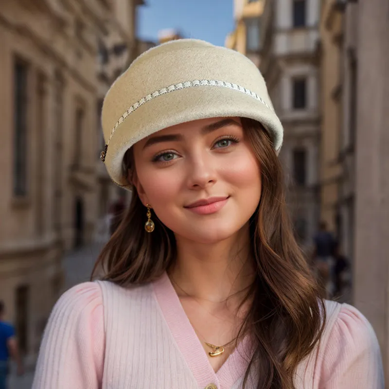 New Arrivals Women's Retro British Felt Equestrian Beret