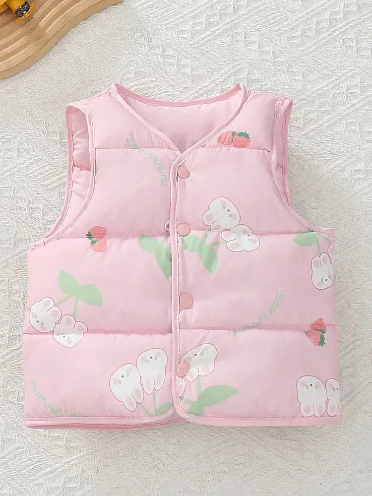 Printed Vest Tops for Baby Girl