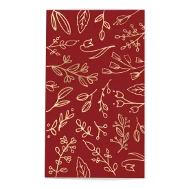 Red & Gold Floral Matchbox: Christmas, Fall & Autumn Decor