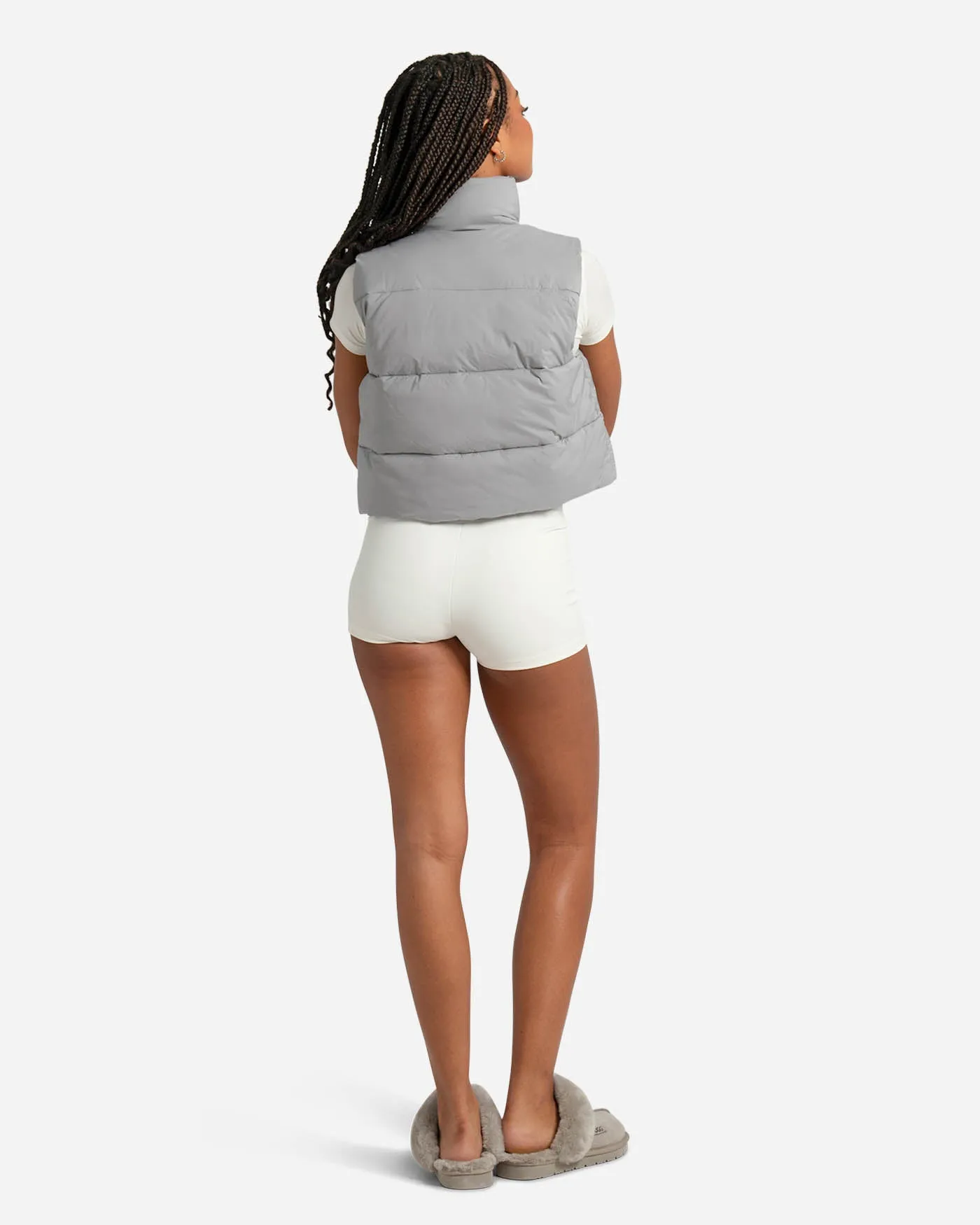 SSS REALISM TARA PUFFER VEST WMNS SATIN GREY