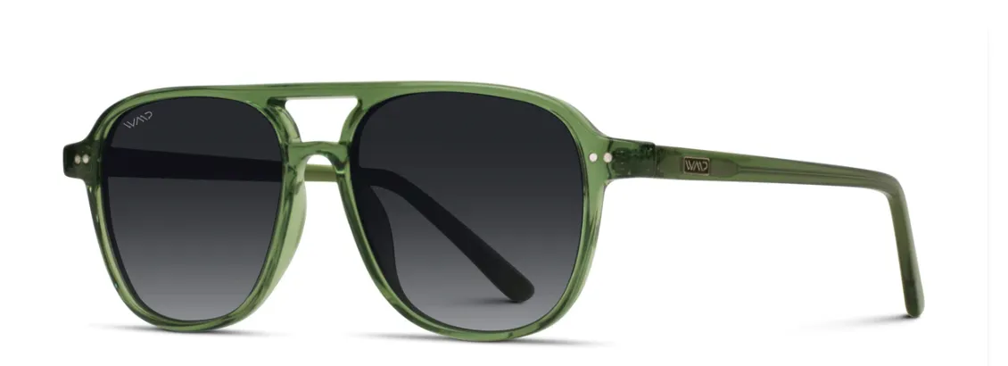 WMP Olive Aviator Sunglasses